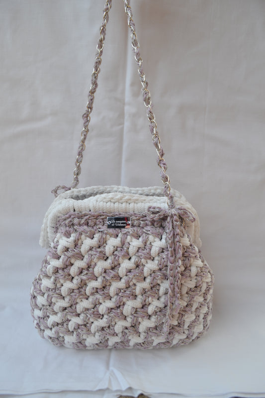 Borsa in Maglia con Tracolla Elegante